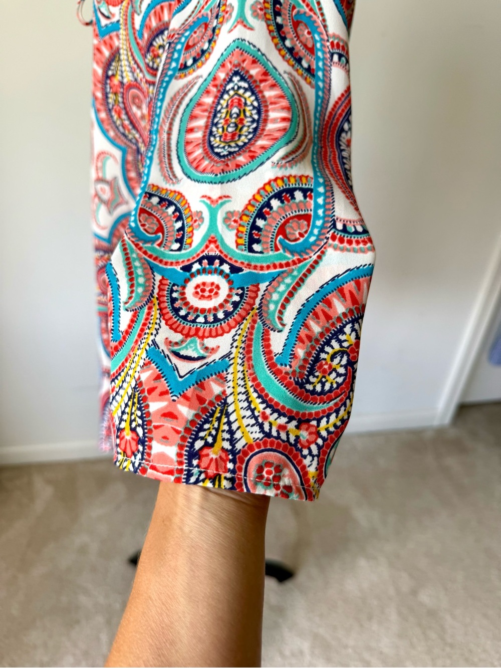 SHOW ME YOUR MUMU Lulu Paisley Tunic Cover Up Mini Dress—SZ. Small - Picture 5 of 14